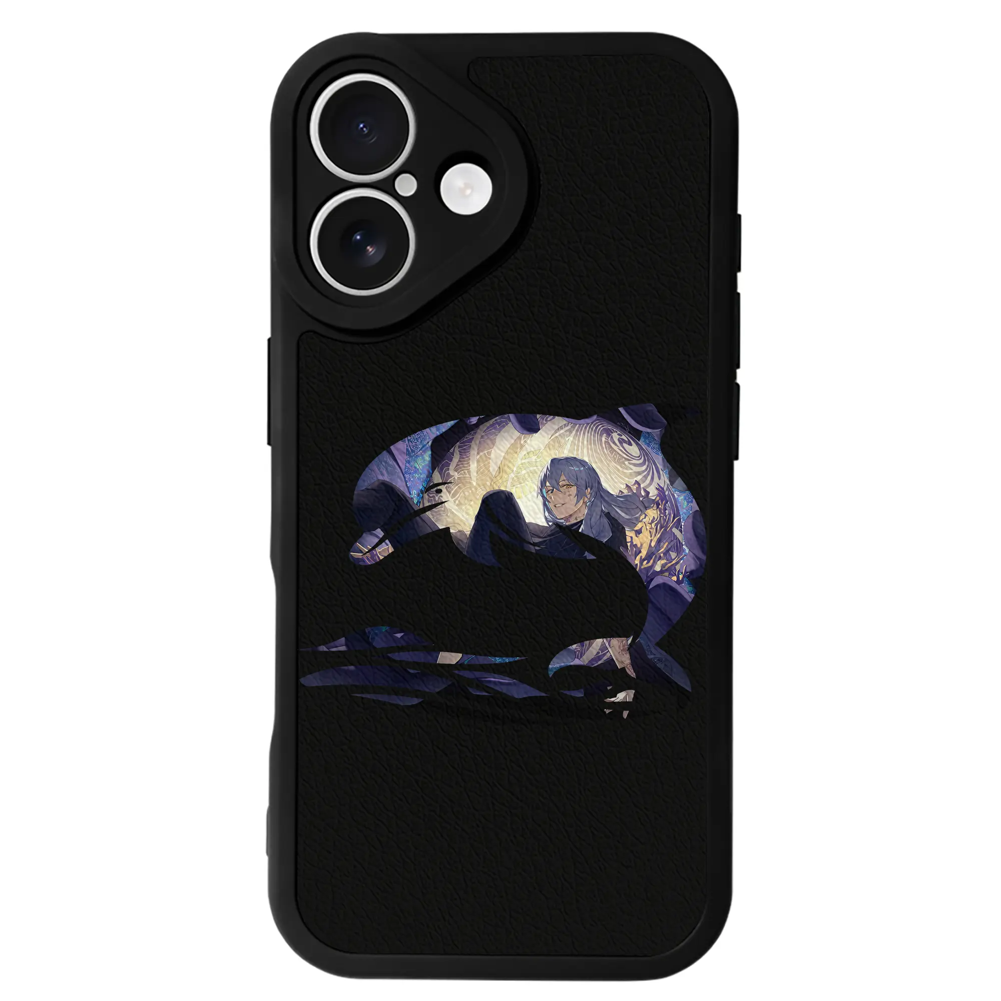 呪術廻戦 グッズ,真人 - IPhone 16シリーズ対応 ・ シリコンスマホケース ・ レザー調 ・ 高精度フィット ・ 耐衝撃 ・ ワイヤレス充電対応 ・ 精密カット